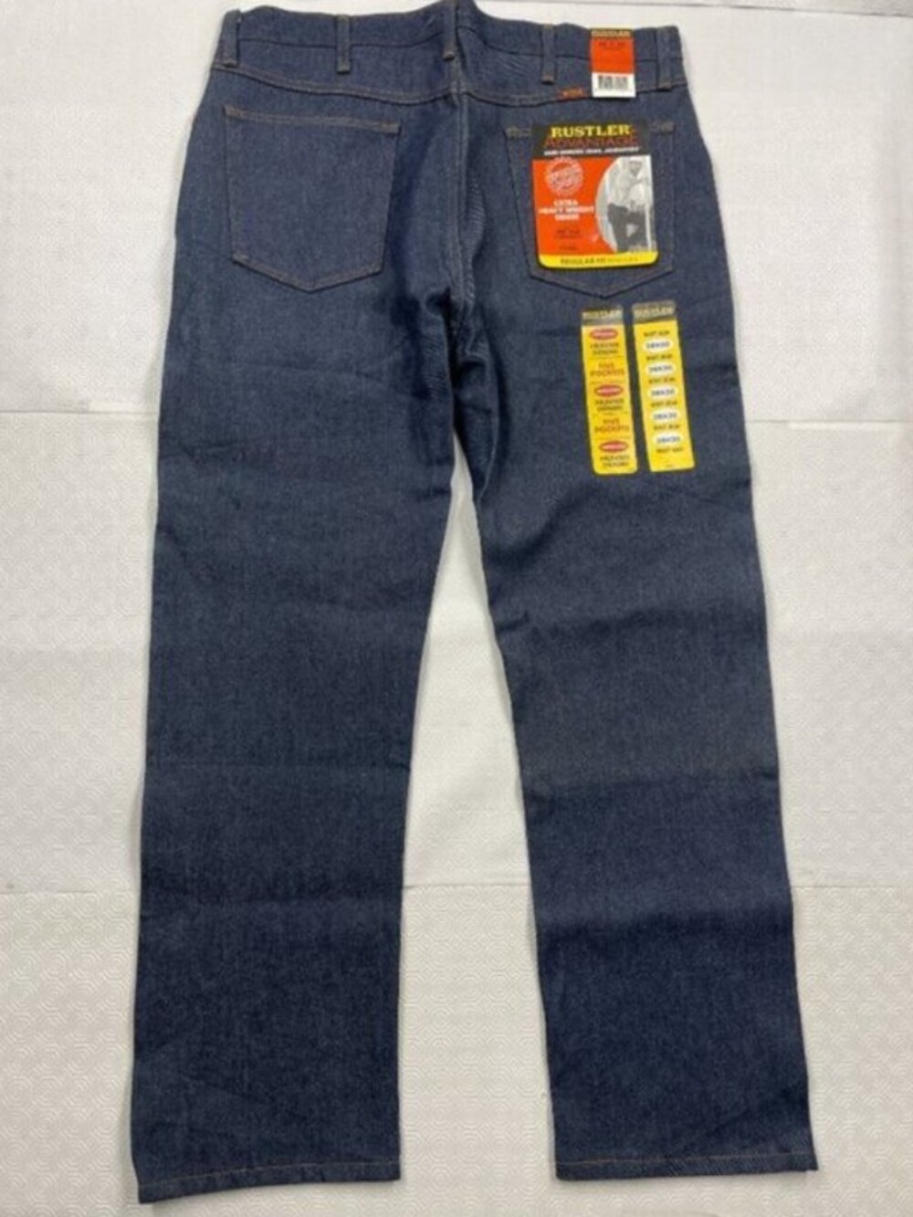 Wrangler Rustler Advantage Work Heavy Boot Cut Western Jeans 38x32 NEW Deadstock